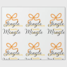 Orangener Bogen Jingle Mingle Retro Boho Familienn