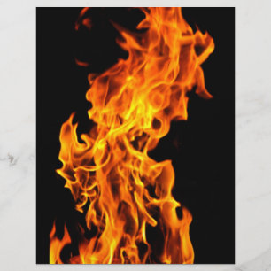 Orangener Flamme Flyer