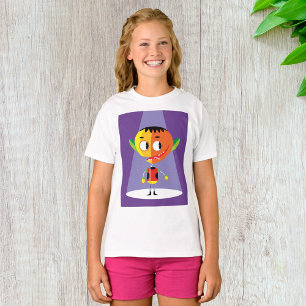 Orangener Kopf Charakter T-Shirt