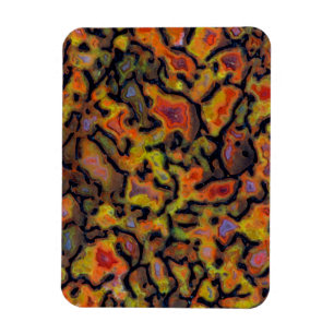 Orangener versteinerten Dinosaurierknochen Magnet