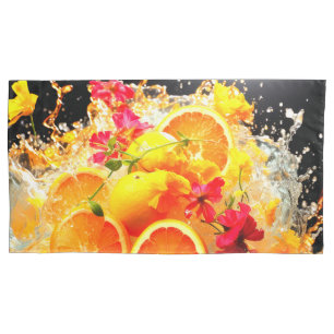 Orangenexplosion Kissenbezug