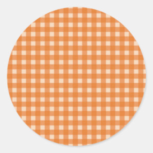 Orangenfarben Runder Aufkleber