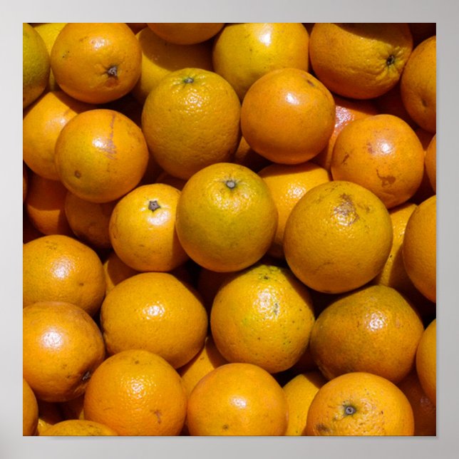 Orangenfrucht Florida Markt Orange Poster (Vorne)