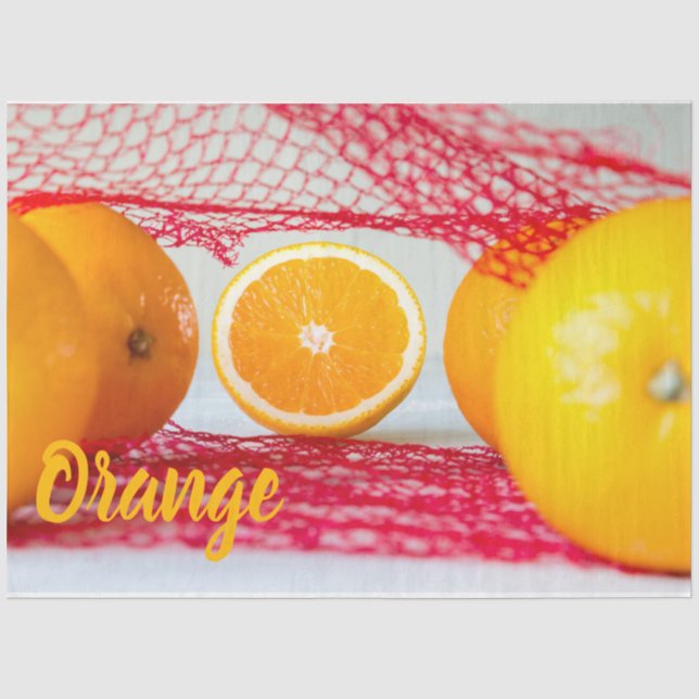 Orangenfrucht für vegane und vegeatriere seidenpapier (Vorderseite)