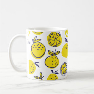 Orangenfrüchte nahtlos kaffeetasse