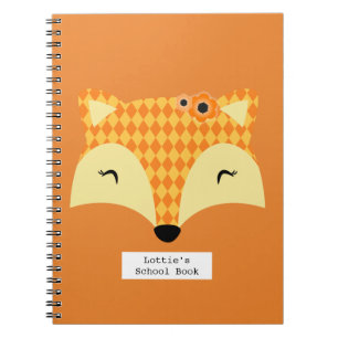 Orangenfuchs-Schulbuch Notizblock