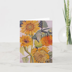 Orangengelbe Blüte, Blütenblume Karte
