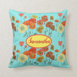 Orangengelbe Paprika Blumenbabys Babyzimmer Kissen