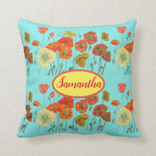 Orangengelbe Paprika Blumenbabys Babyzimmer Kissen