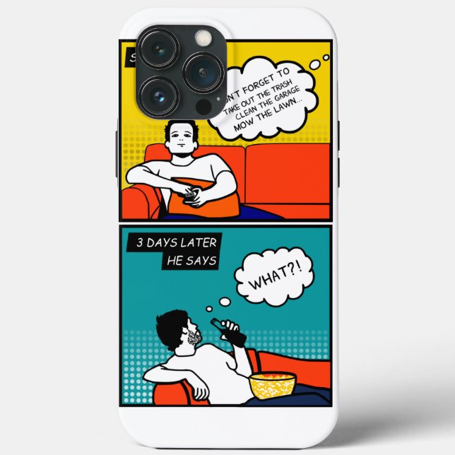 Orangengelber Honig Do Rugged Geek Comic Case-Mate iPhone Hülle (Rückseite)