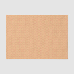 Orangengelber Western Folk Floral Soft Geometric Seidenpapier