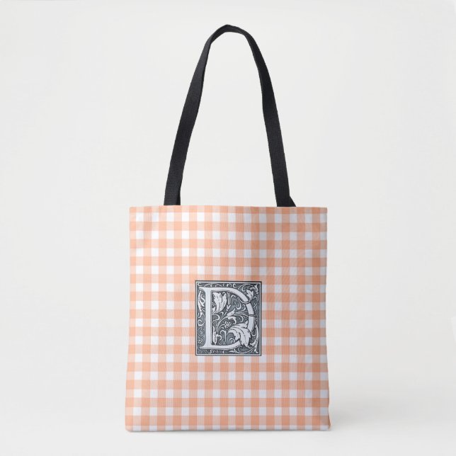 Orangengingham-Tasche Tasche (Vorderseite)
