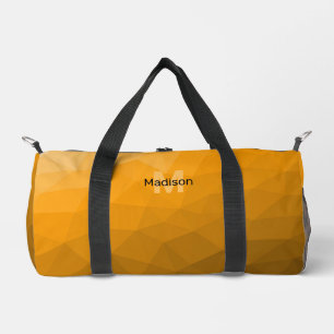 Orangengradientengeometrie Monogramm Duffle Bag