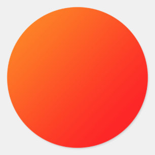 Orangengradientenklassischer Rundaufkleber Runder Aufkleber