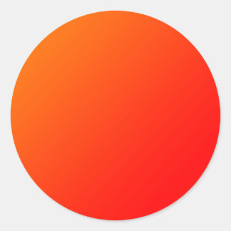 Orangengradientenklassischer Rundaufkleber Runder Aufkleber