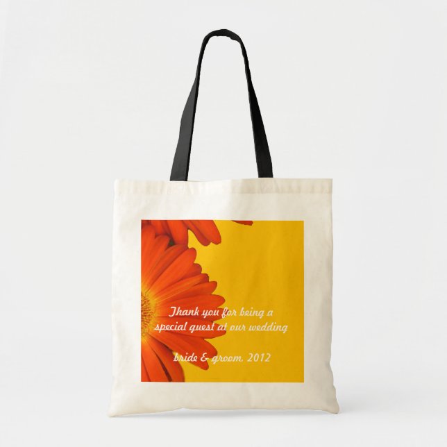 Orangengras-Blume Tragetasche (Vorne)