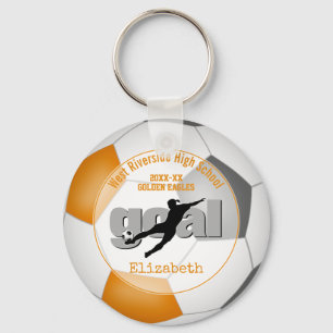 Orangengrauer Fußball-Mannschaft Farben Geschenke  Schlüsselanhänger