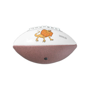 Orangenhals-Eidechsen-Cartoon Football