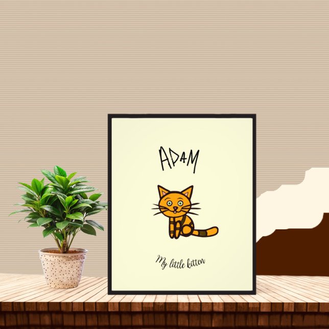 Orangenkatze Fotodruck (Von Creator hochgeladen)