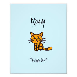 Orangenkatze Fotodruck