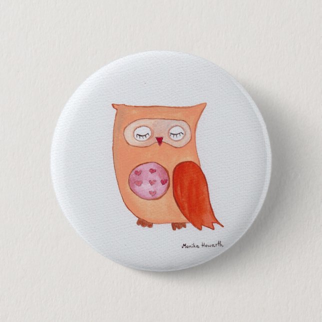 Orangenkauz Button (Vorderseite)