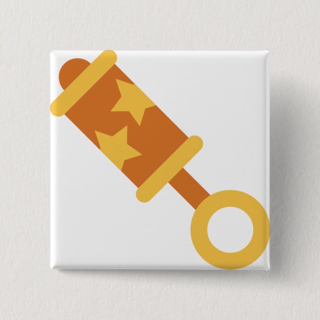 Orangenkraut Button (Vorderseite)