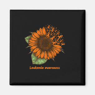 Orangenleukämie Bewusstsein Sonnenblumengeschenk K Magnet