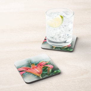 Orangenlilie Getränkeuntersetzer