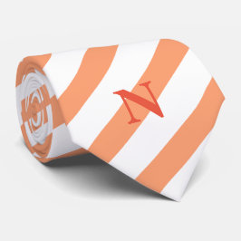 Orangenmonogramm Krawatte