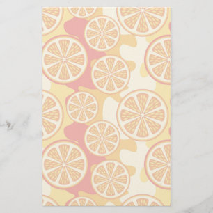 Orangenmuster Briefpapier