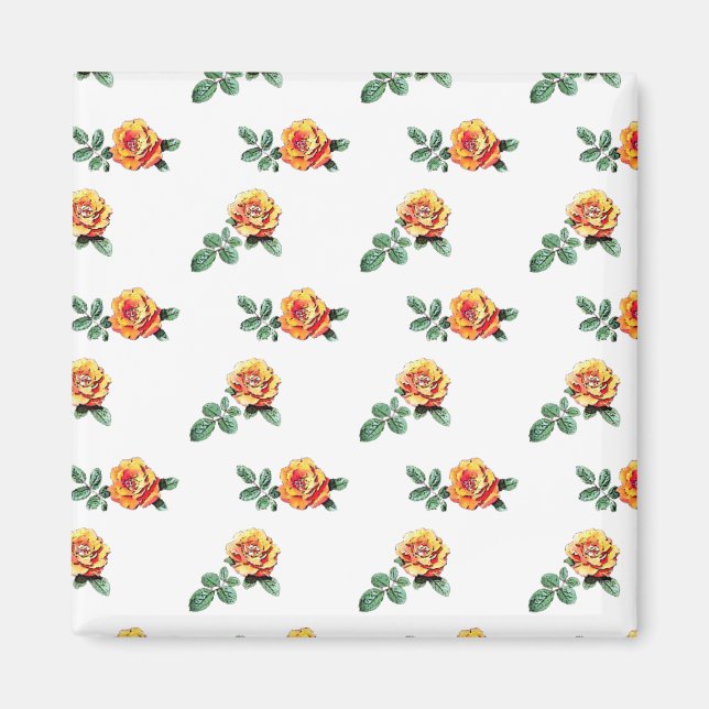 Orangenmuster der Rose Magnet (Vorne)