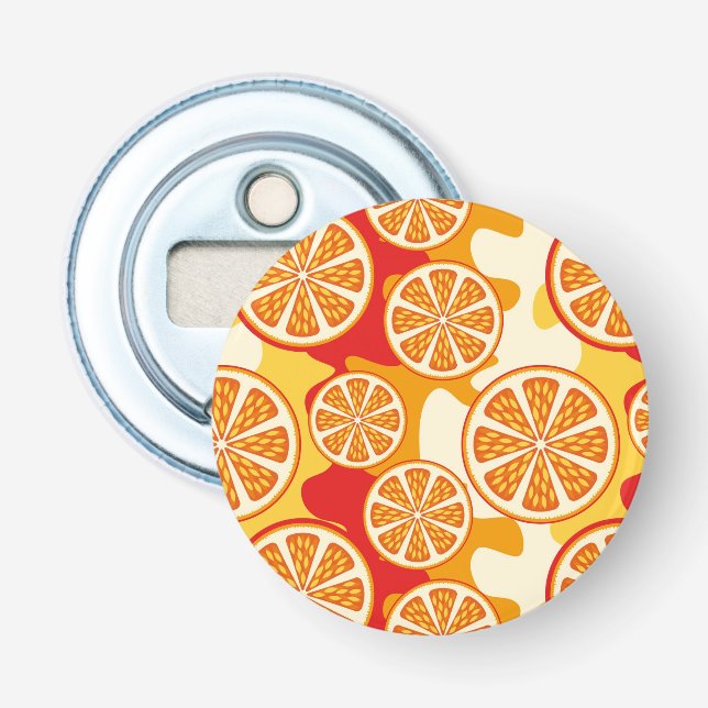 Orangenmuster Flaschenöffner (Vorderseite)