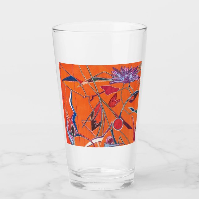 Orangenmuster Glas (Vorderseite)