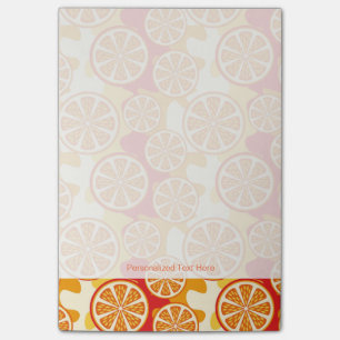 Orangenmuster Post-it Klebezettel