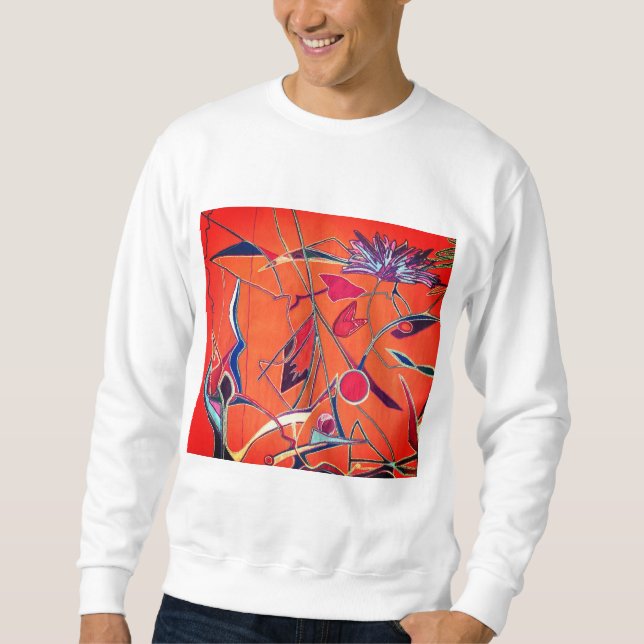 Orangenmuster Sweatshirt (Vorderseite)
