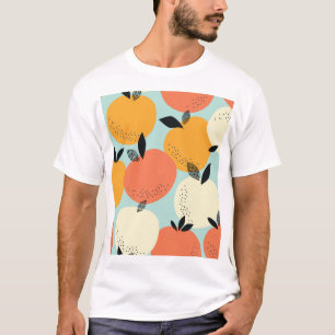 Orangenmuster: Vibrant Nahtloses Design. T-Shirt