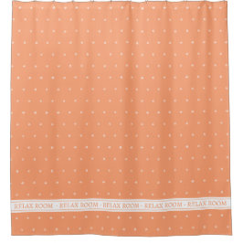 Orangenpfirsich Duschvorhang