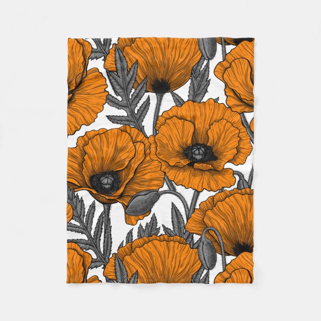 Orangenpflücke auf weiß fleecedecke (Vorderseite)