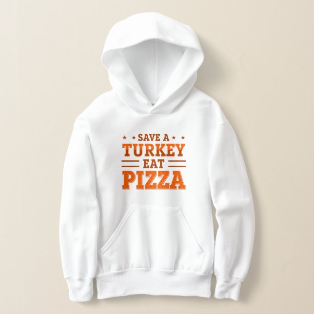 Orangenpizza rettend Pizza Hoodie (Ablage )