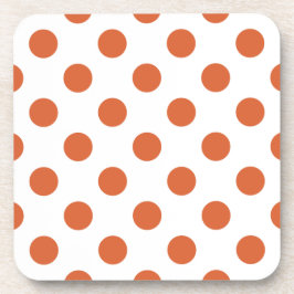 Orangenpolka-Punkte Untersetzer