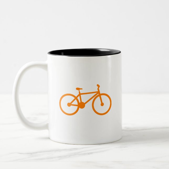 Orangenrad Zweifarbige Tasse (Links)