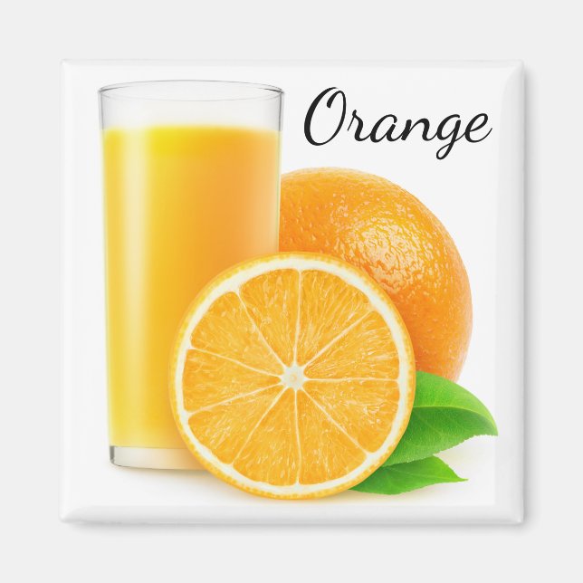 Orangensaft Magnet (Vorne)
