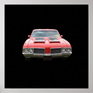 Orangensaft oder Rot Oldsmobile Cutlass Poster