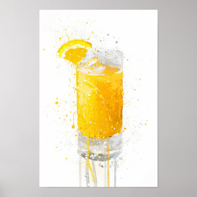 Orangensaft Poster (Vorne)