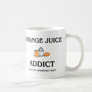 Orangensaft-Süchtiger Kaffeetasse