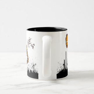 Orangensaft-Tasse Zweifarbige Tasse