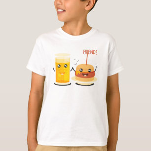 Orangensaft und Hamburger bester Freund T-Shirt