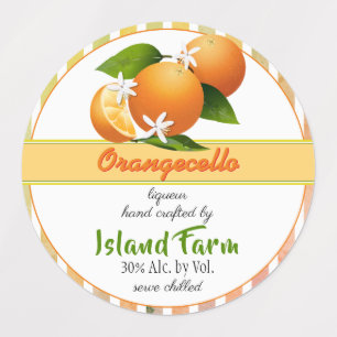 Orangensaft-Verpackungslabels Etiketten
