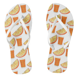 OrangensaftCitrus Fruit Slice, frisch gepresst Flip Flops