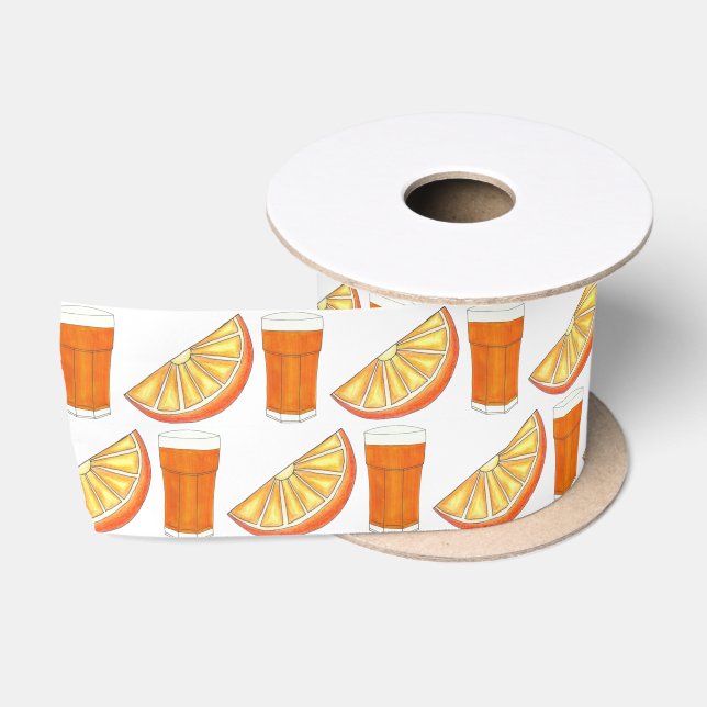 OrangensaftCitrus Fruit Slice, frisch gepresst Satinband (Spule)